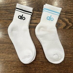Alo Throwback socks 2 pairs brand new